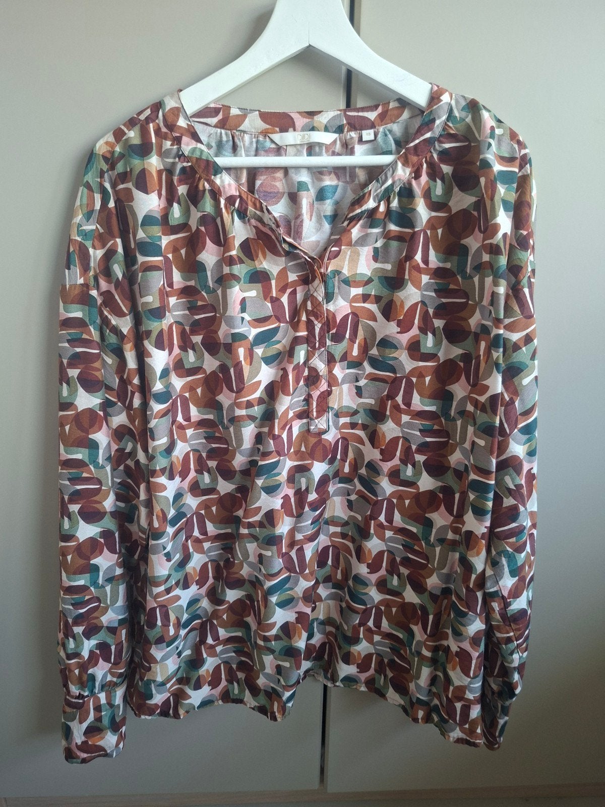 Didi blouse maat 48 met abstracte print, Kleding | Dames, Blouses en Tunieken, Meerkleurig, Maat 46/48 (XL) of groter, Didi, Ophalen of Verzenden