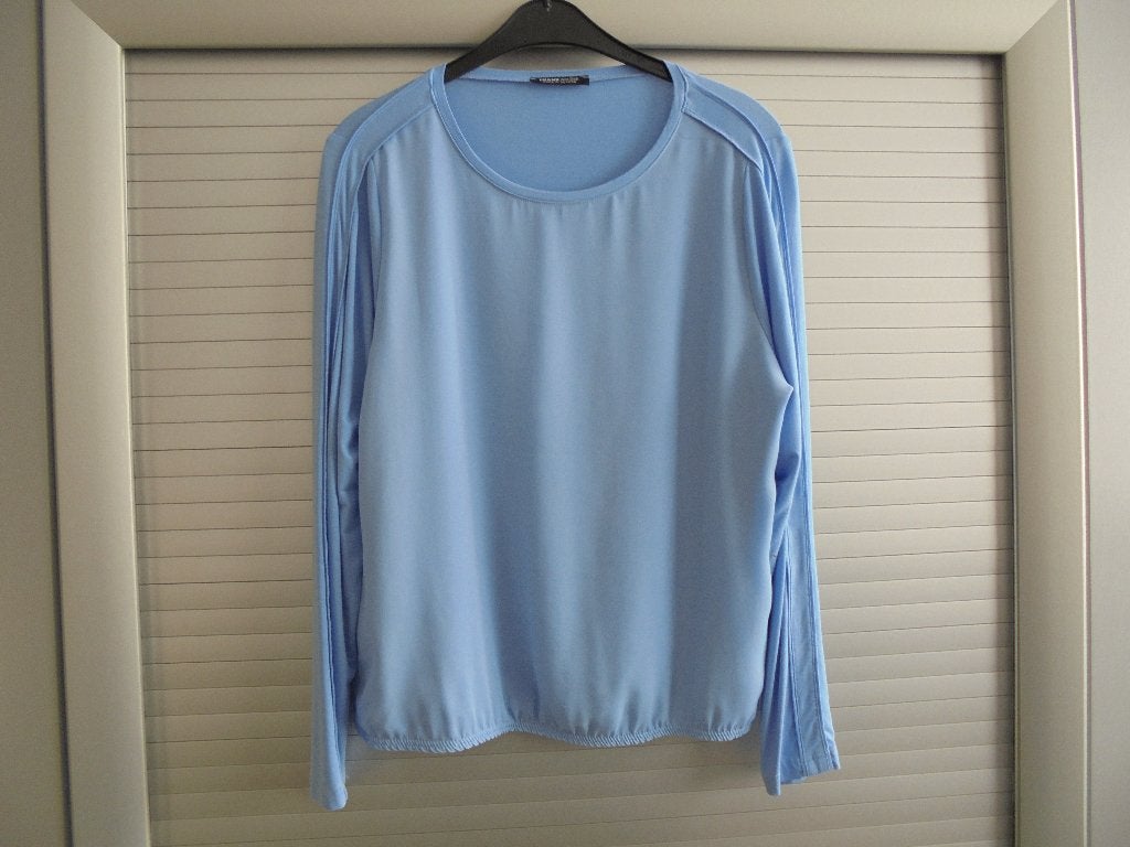 Frankwalder shirt blauw maat 40/42, Maat 38/40 (M), Blauw, Ophalen of Verzenden, Zo goed als nieuw