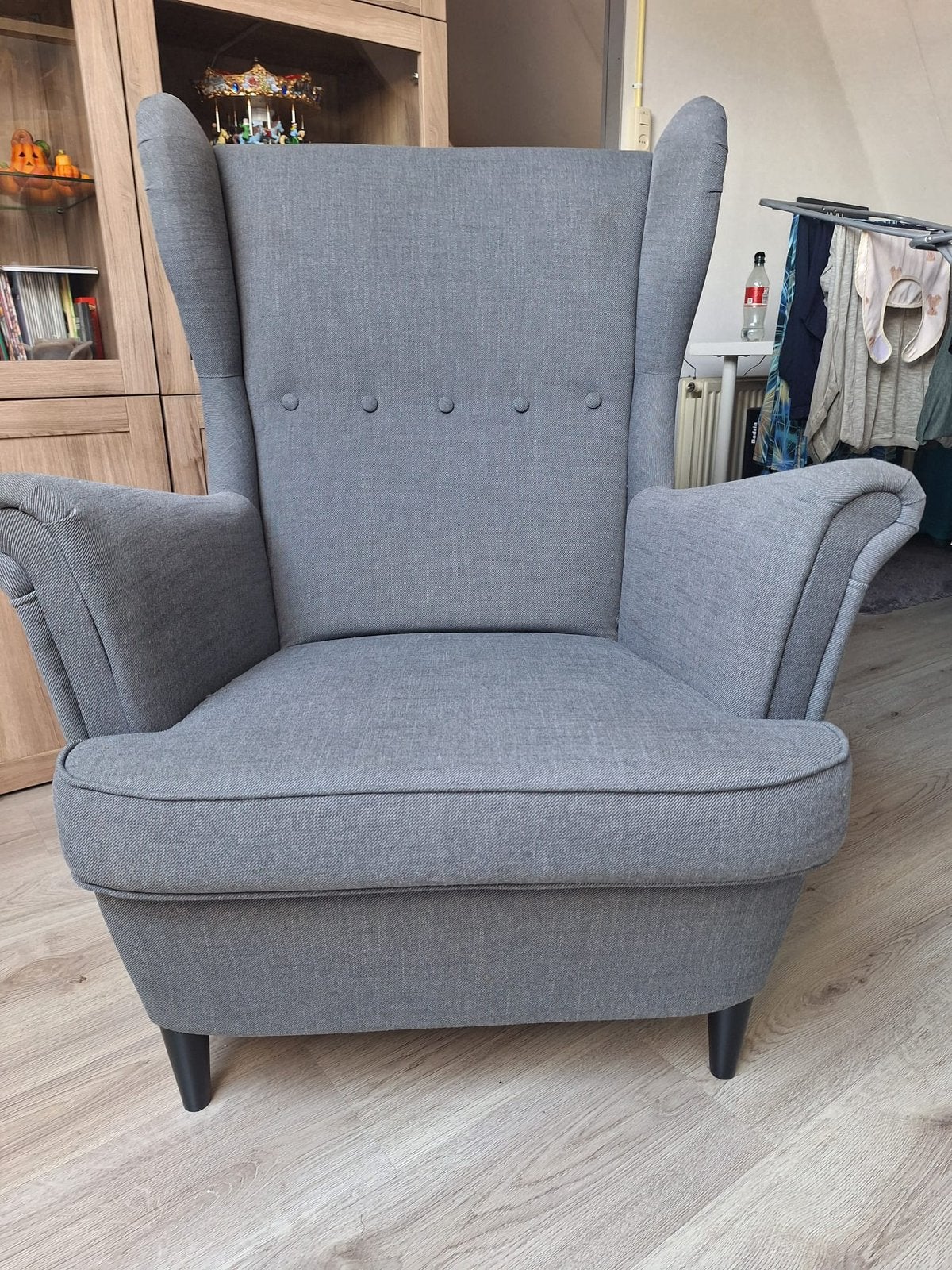 Ikea fauteuils strandmon, Huis en Inrichting, Fauteuils, Zo goed als nieuw, 50 tot 75 cm, Minder dan 75 cm, Ophalen