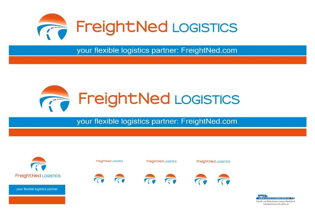 Vrachtauto decal 1:50 FreightNed logistics, Hobby en Vrije tijd, Modelauto's | 1:50, Verzenden, Nieuw, Bus of Vrachtwagen, Overige merken