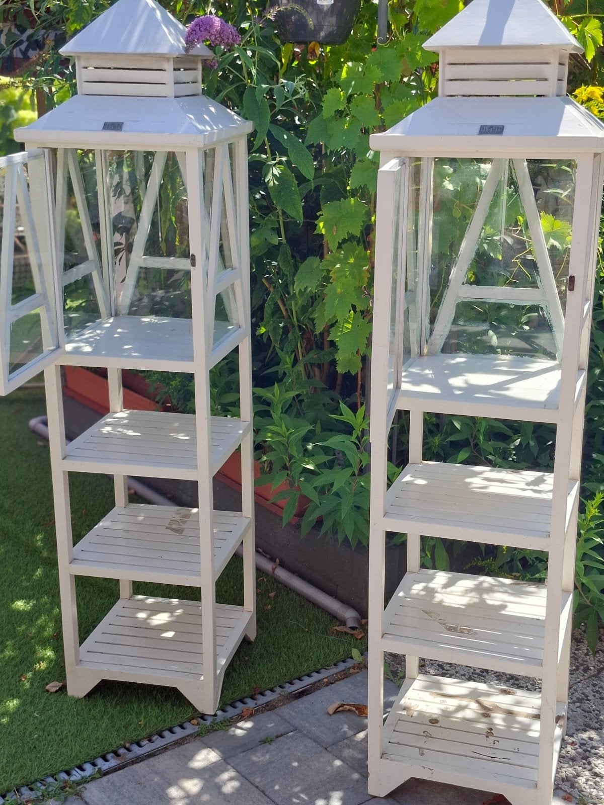 Set van 2 Long Island Living lantaarns/kasten, Huis en Inrichting, Ophalen of Verzenden