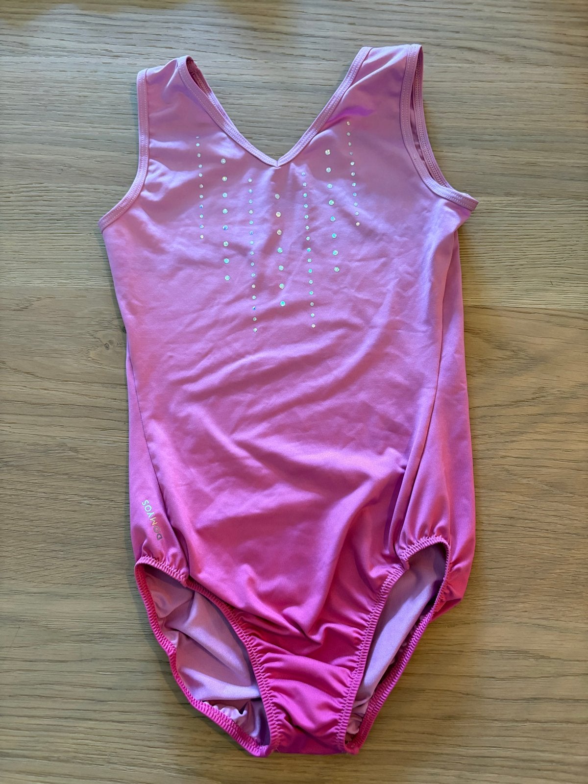 Roze turnpakje Decathlon maat 12 jaar, Sport en Fitness, Turnen, Ophalen of Verzenden, Zo goed als nieuw, Roze, Turnpak(je)