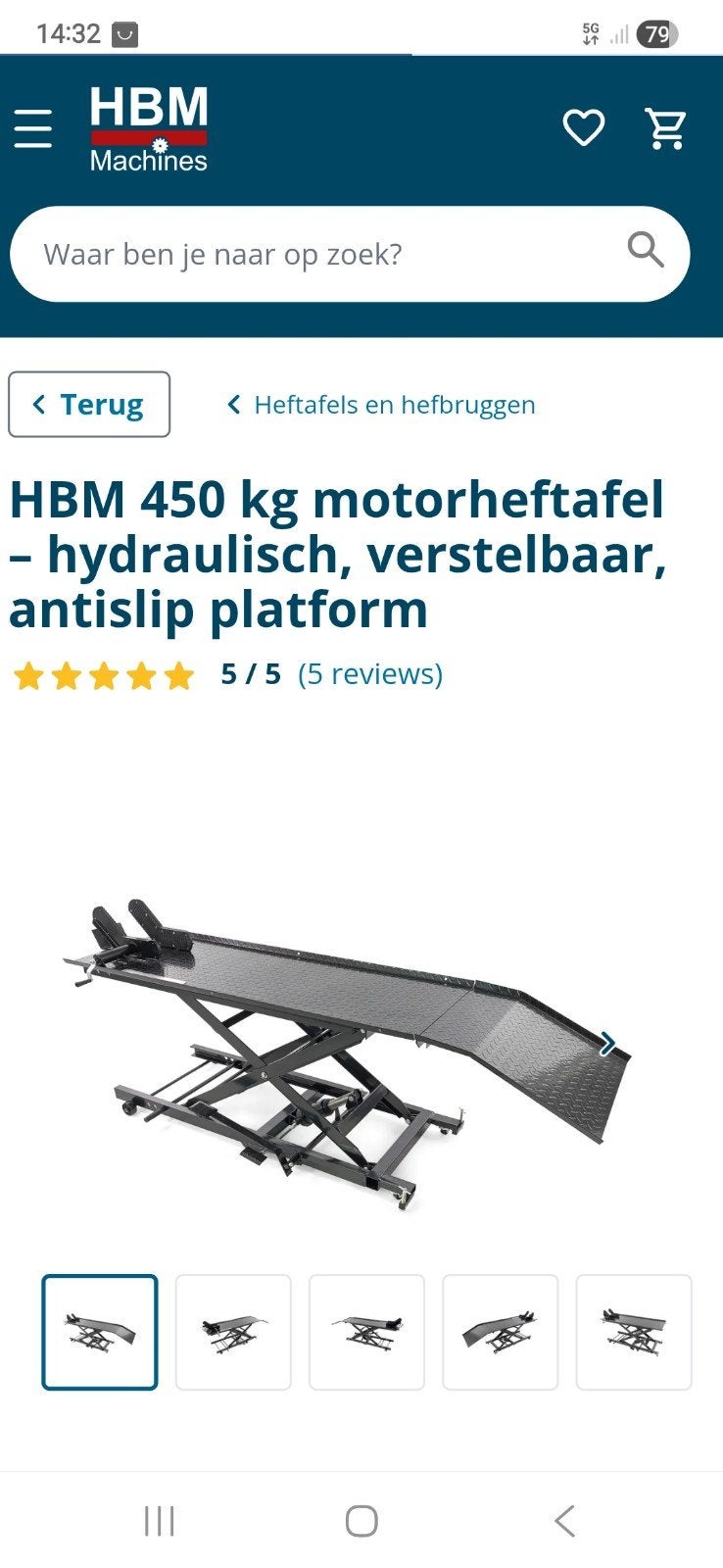 Motor lift, Ophalen, Gebruikt