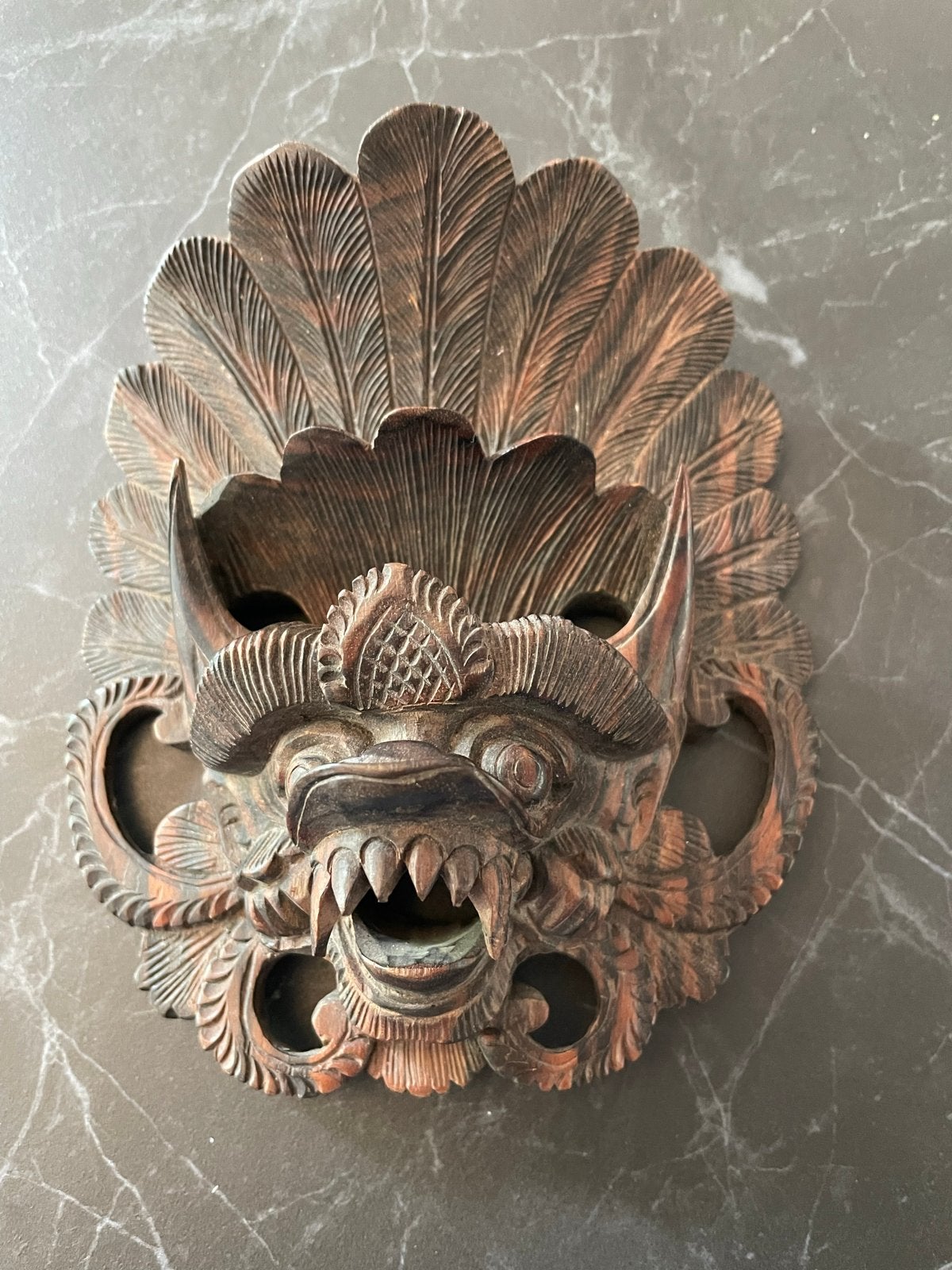 Antiek Balinees Houten Masker - Zeer Goede Staat, Ophalen, Overige onderwerpen, Masker, Handgemaakt