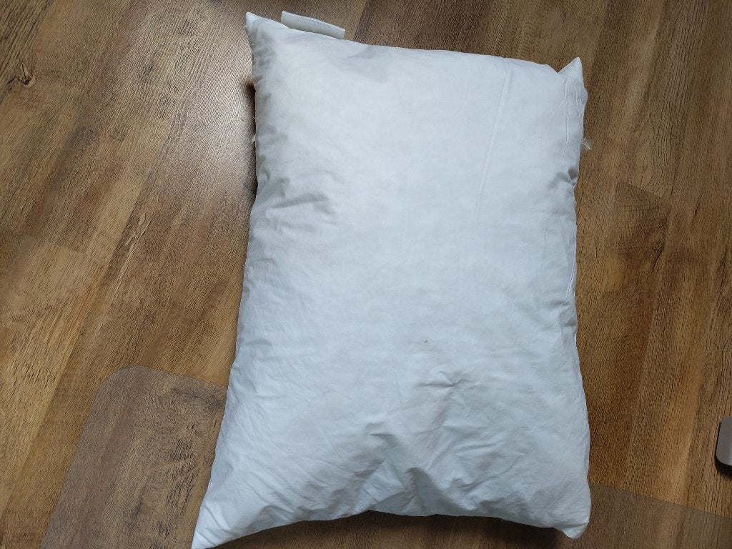 hoofdkussen met veren, Ophalen, Gebruikt, Eenpersoons, Wit