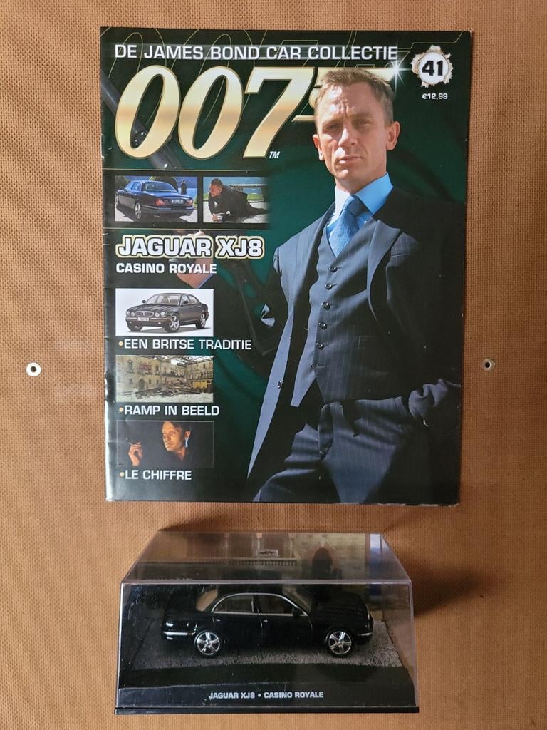 James Bond Car Collectie Jaguar, Hobby en Vrije tijd, Modelauto's | 1:43, Zo goed als nieuw, Auto, Overige merken, Ophalen of Verzenden