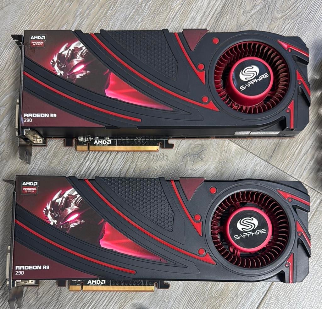 Amd Radeon R9 290 2x identiek crossfire, Computers en Software, Videokaarten, Zo goed als nieuw, AMD, PCI-Express 3.0, GDDR5, HDMI