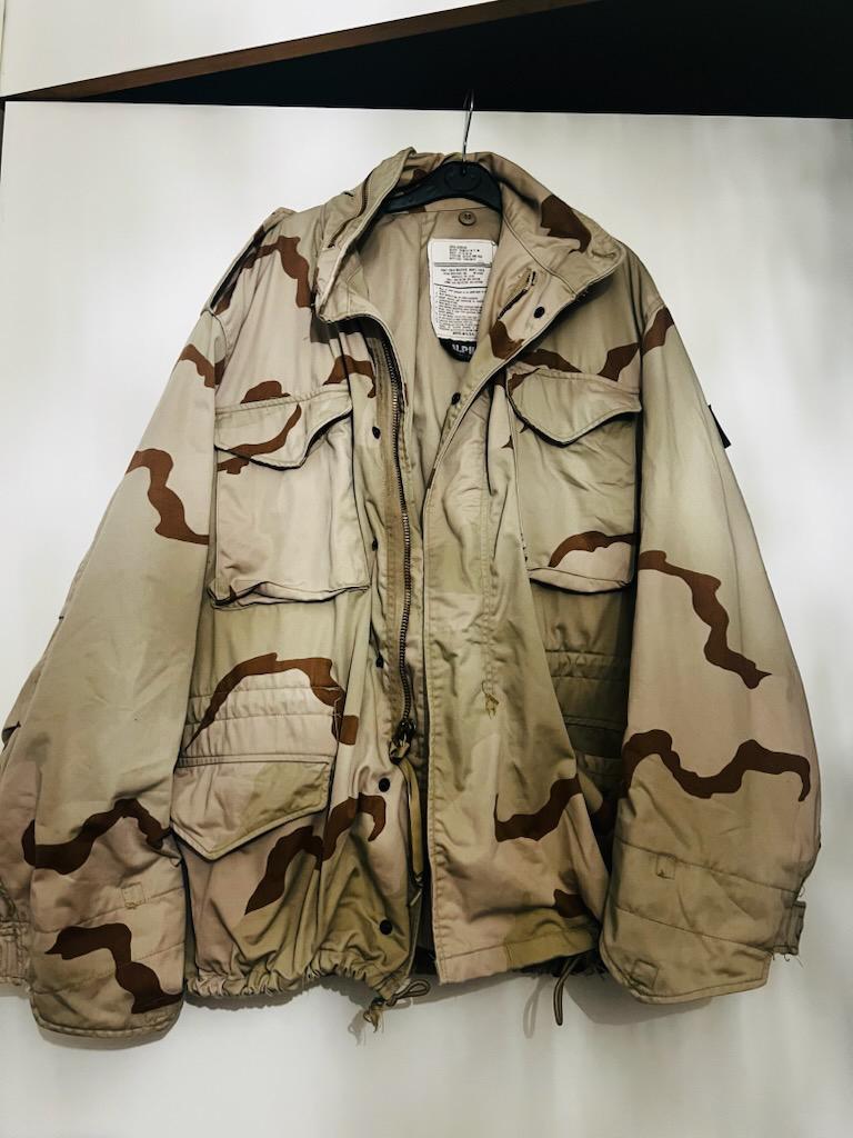 Alpha Industries M65 Field Coat - Desert Camo - Maat L (USA), Ophalen of Verzenden, Landmacht, Amerika, Kleding of Schoenen