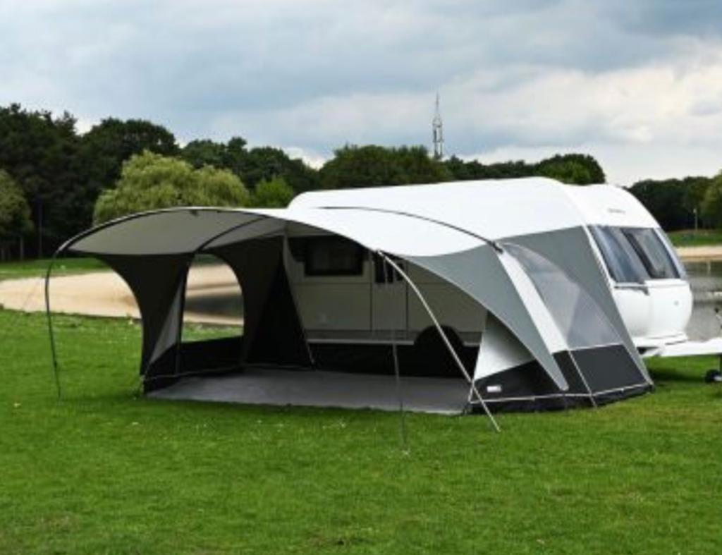 Unico Verona Luifel + Dakluifel 12.1 Bora Graphite - ZGAN, Caravans en Kamperen, Voortenten en Luifels, Ophalen, Zo goed als nieuw