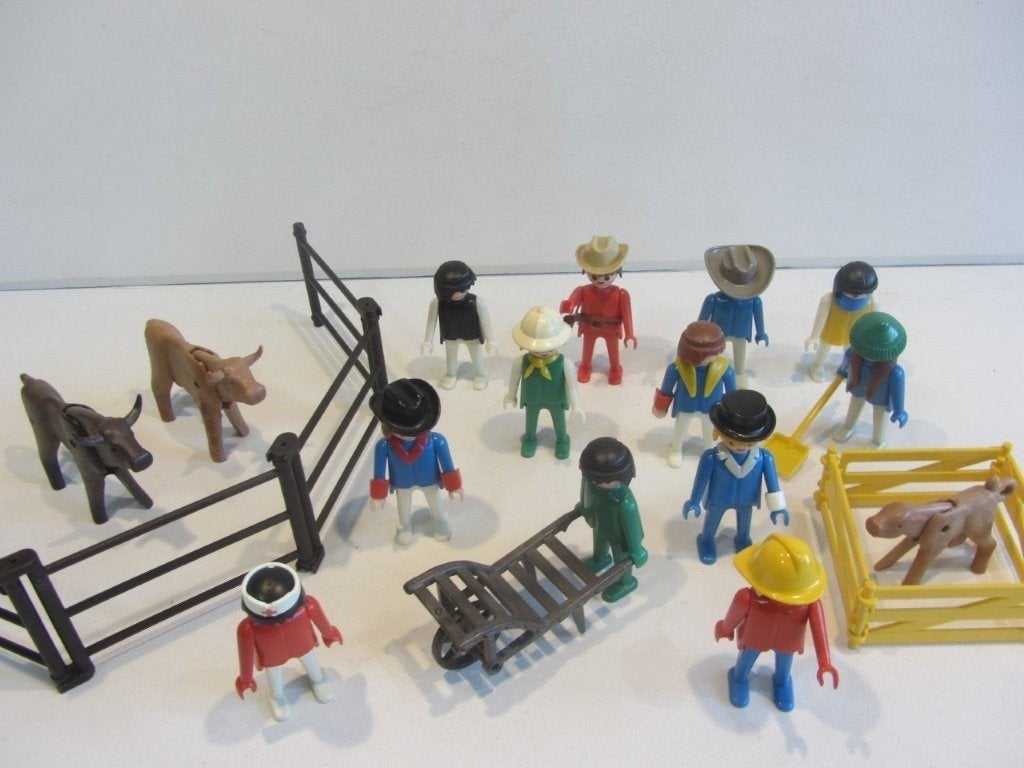 Playmobil vintage poppetjes en koeien, Ophalen of Verzenden, Gebruikt, Losse onderdelen