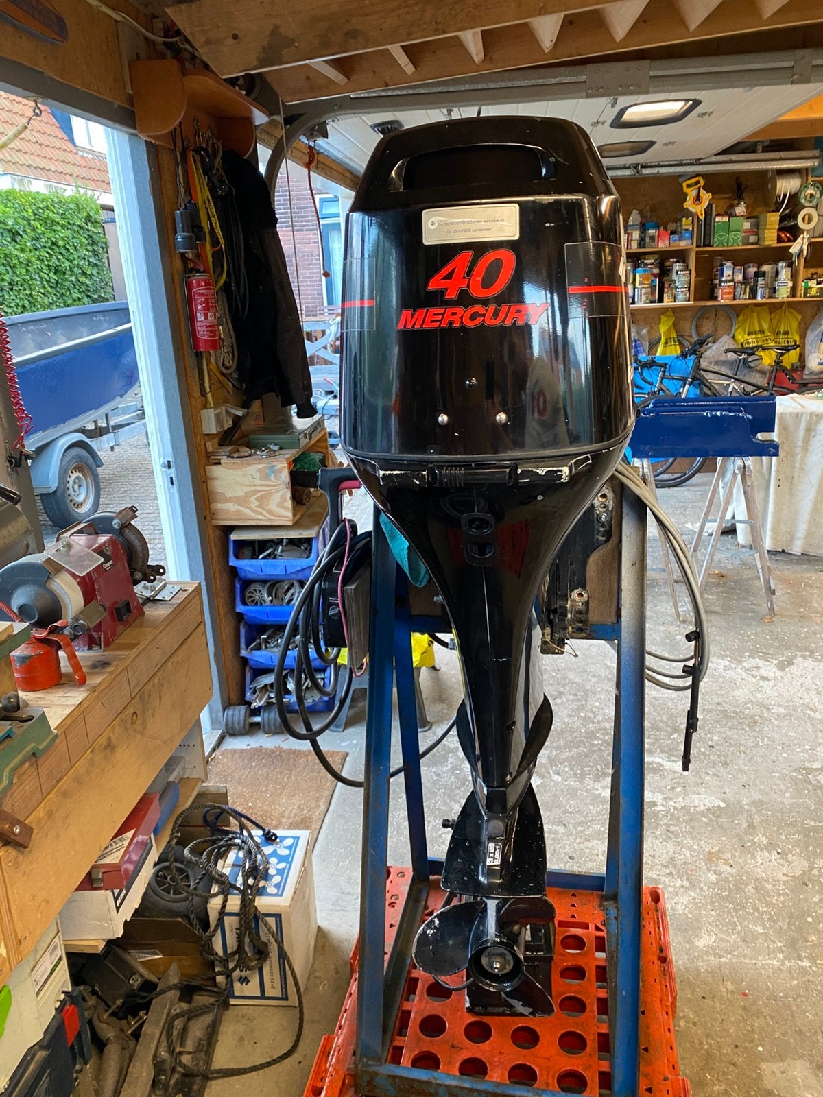 Mercury 40pk viertakt, Watersport en Boten, Bootonderdelen, Ophalen, Zo goed als nieuw