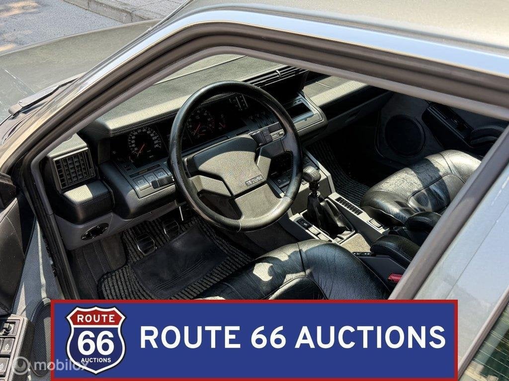 Renault 25 V6 Turbo | 1990 | Route 66 Auctions, Auto's, Overige carrosserieën, Renault, Zwart, Bedrijf