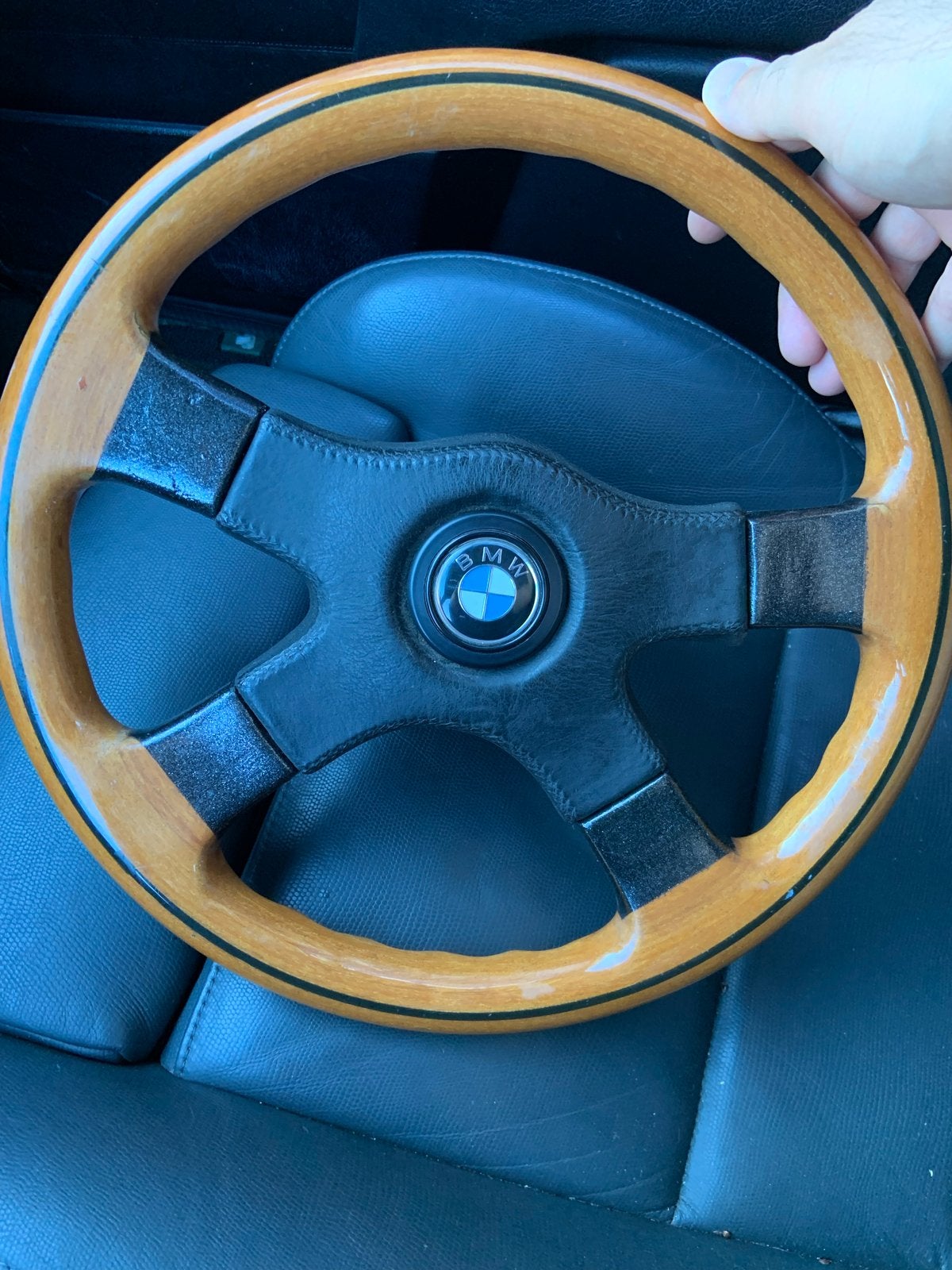 BMW E21 Hout Sport Stuur - Klassiek Design, Auto-onderdelen, Besturing, Ophalen, Gebruikt, BMW