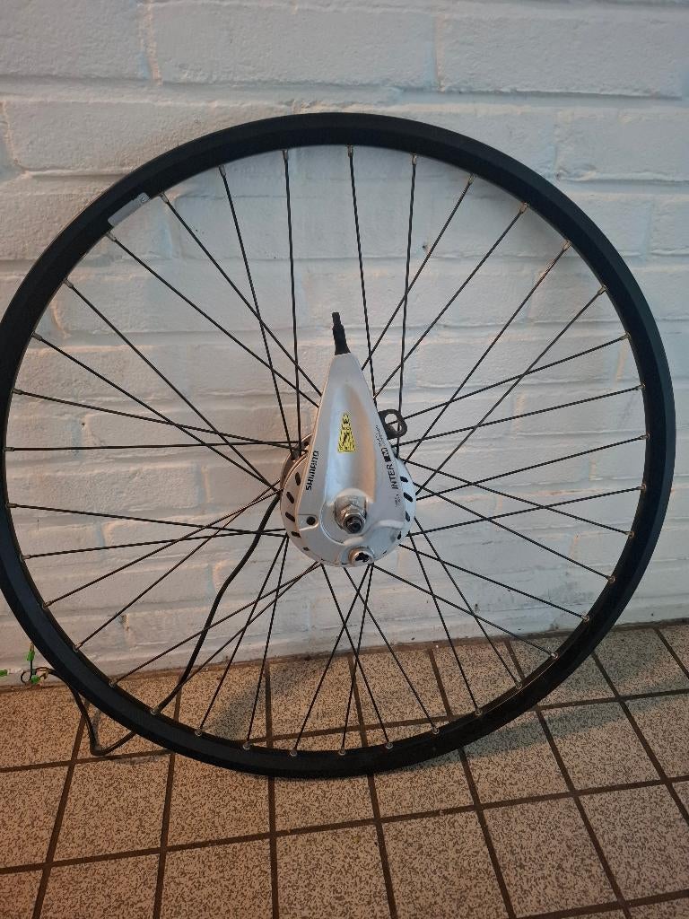 Voorwiel elektrische fiets, Fietsen en Brommers, Fietsonderdelen, Gebruikt, Cortina, Aluminium, Ophalen