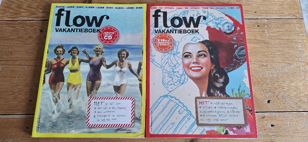 Flow Vakantieboek 1 & 2 - 2010 en 2011, Boeken, Ophalen of Verzenden, Gelezen, Glossy