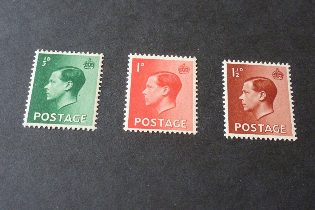 Postzegels - UK - 3x King Edward VIII 1936 zeldzaam, Postzegels en Munten, Ophalen of Verzenden, Postfris