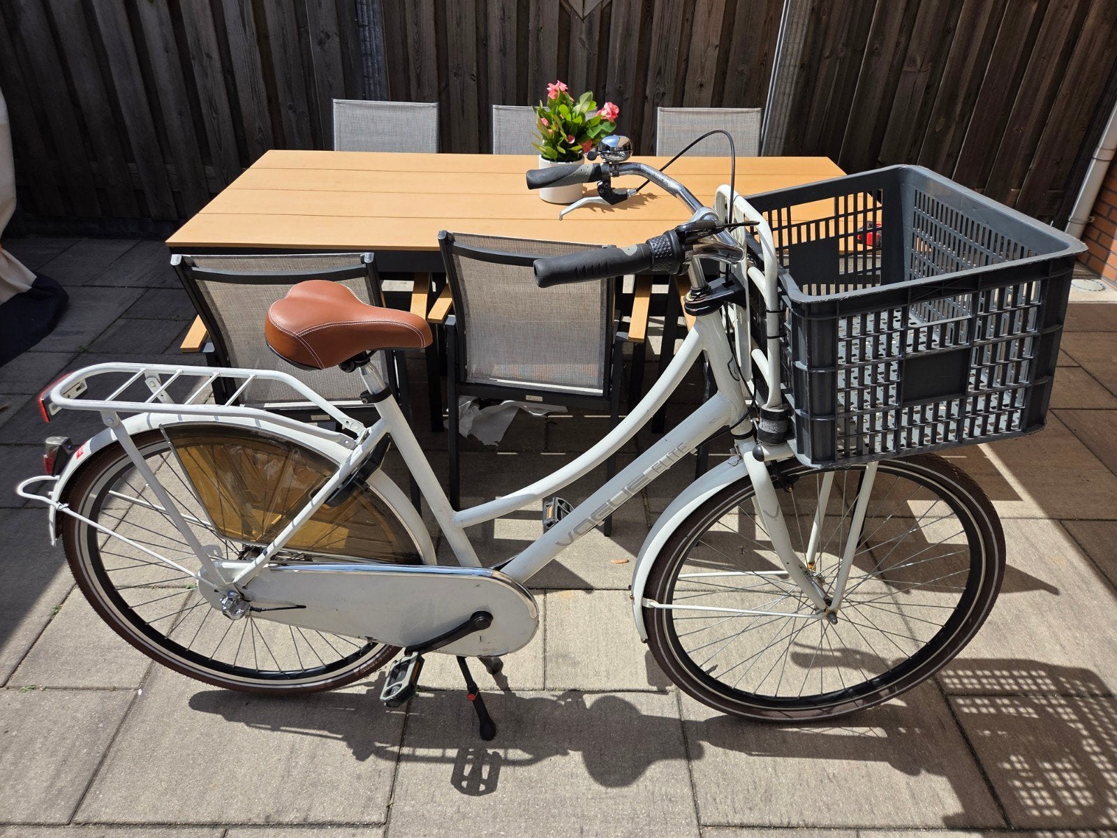 Vogue Elite Dames Transportfiets Wit - 3 Versnellingen, Ophalen