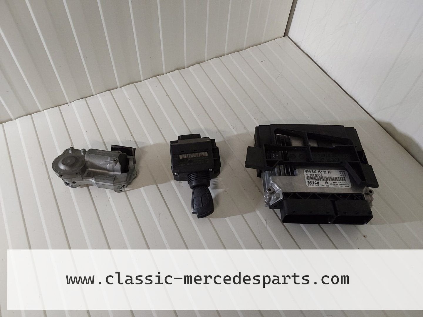 Contactslot set met ECU Mercedes W211 E-klasse 220CDI A64615, Gebruikt, -, Ophalen of Verzenden, -