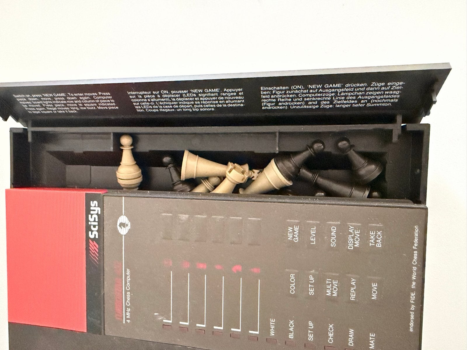 SciSys automatische schaakcomputer - Vintage schaakspel, Hobby en Vrije tijd, Een of twee spelers, Ophalen of Verzenden, Gebruikt
