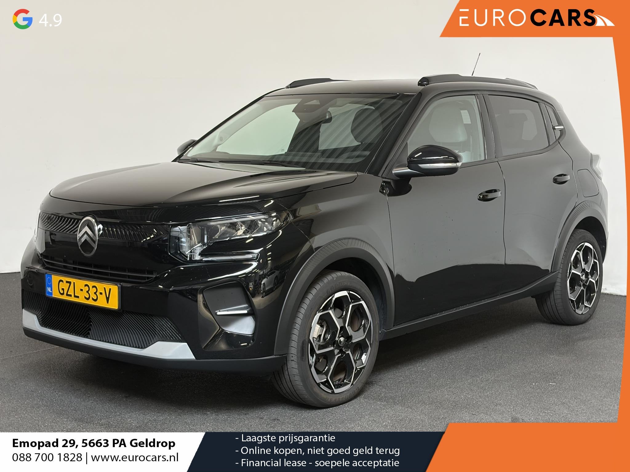 Citroen e-C3 Max Automaat 113pk 44 kWh Climate Control Half, Auto's, Gebruikt, Leder en Stof, Origineel Nederlands, 320 km