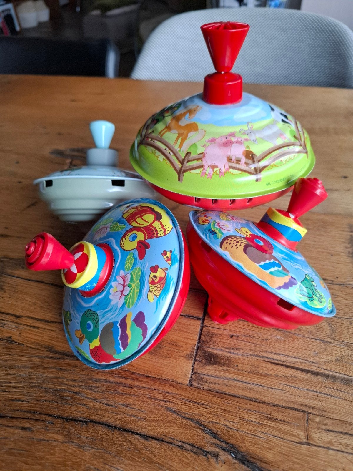 4 vintage bromtollen (1 grotere en 3 kleine), Ophalen of Verzenden