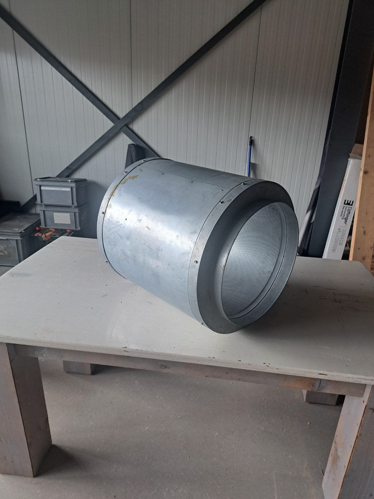 industrieel koolstoffilter - 40 cm diameter, Ophalen, Zo goed als nieuw, Ventilator en Afzuiger