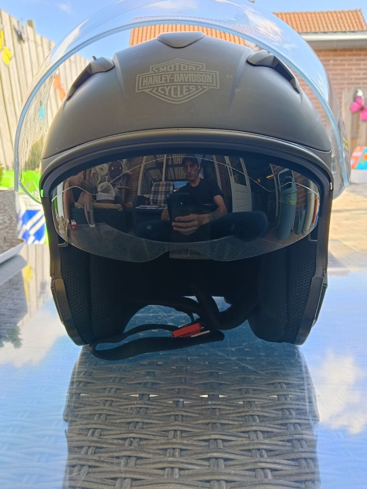 erg mooie Harley Davidson helm mat zwart, Ophalen of Verzenden