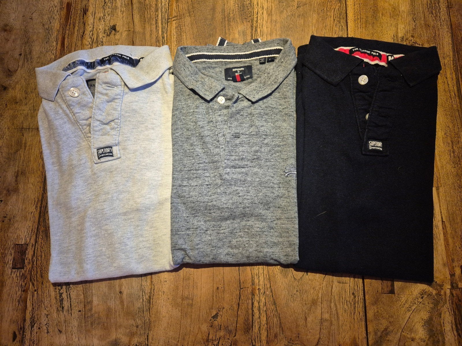 Superdry poloshirt 3 stuks, Overige kleuren, Maat 48/50 (M), Ophalen of Verzenden, Gedragen
