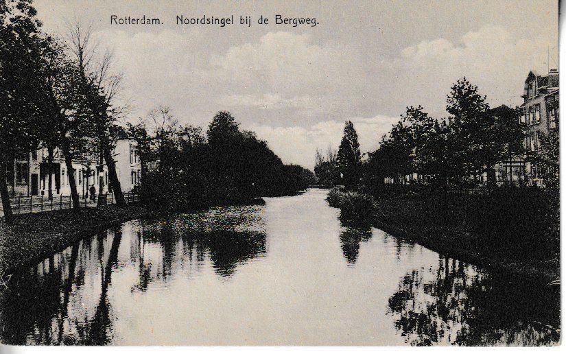 ROTTERDAM - NOORDSINGEL bij de BERGWEG, Ophalen of Verzenden, 1920 tot 1940, Ongelopen, Zuid-Holland