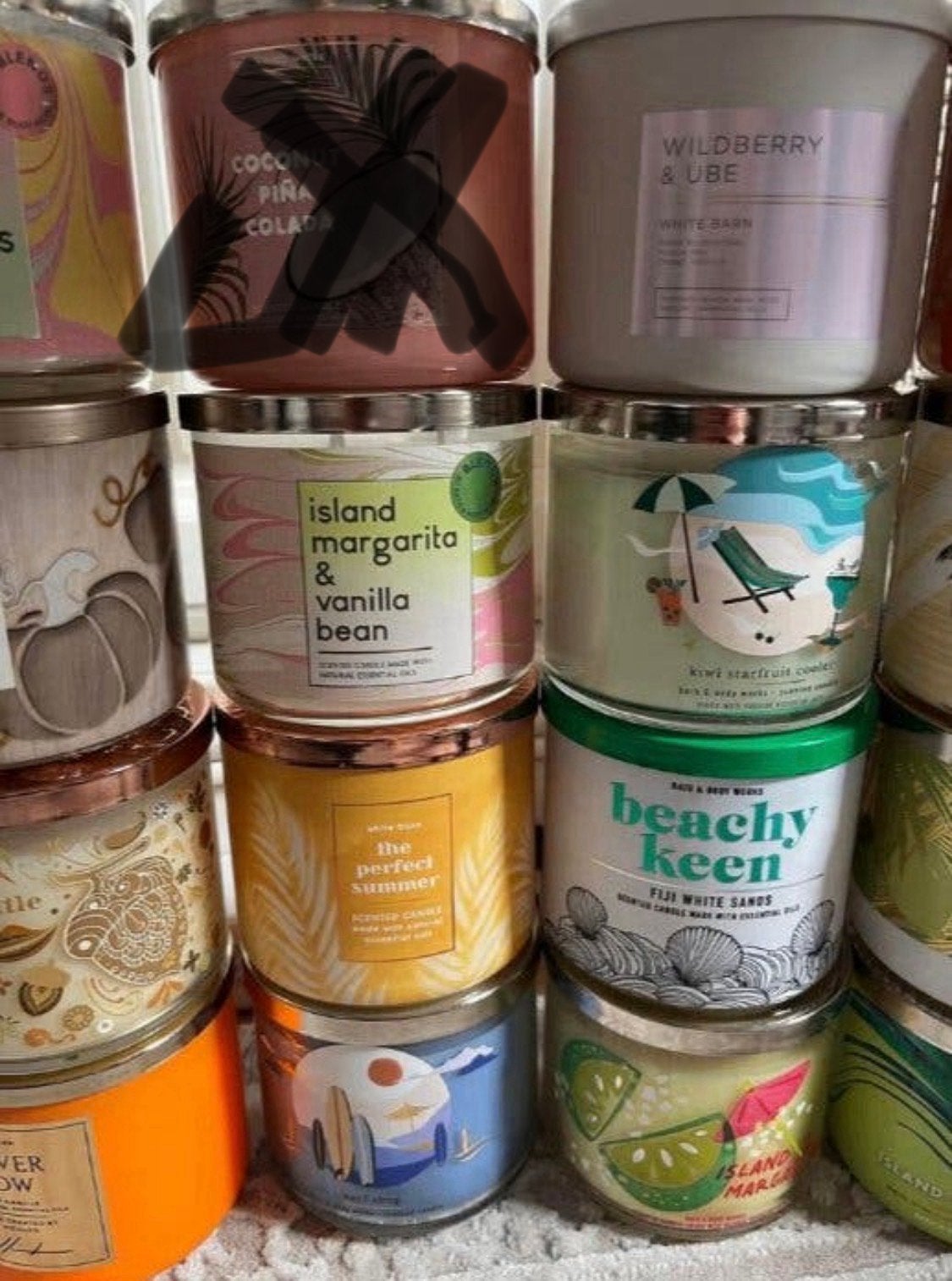 Bath & Body works kaarsen, 411gr, nieuw, zomer geuren🍉, Ophalen of Verzenden, Nieuw