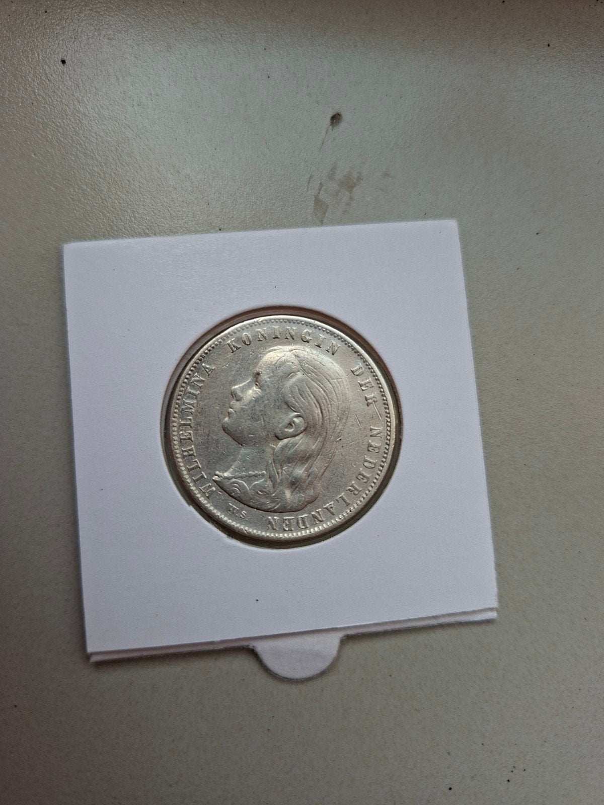 1 gulden 1897 wilhelmina, Postzegels en Munten, Munten | Nederland, 1 gulden, Zilver, Ophalen of Verzenden, Koningin Wilhelmina