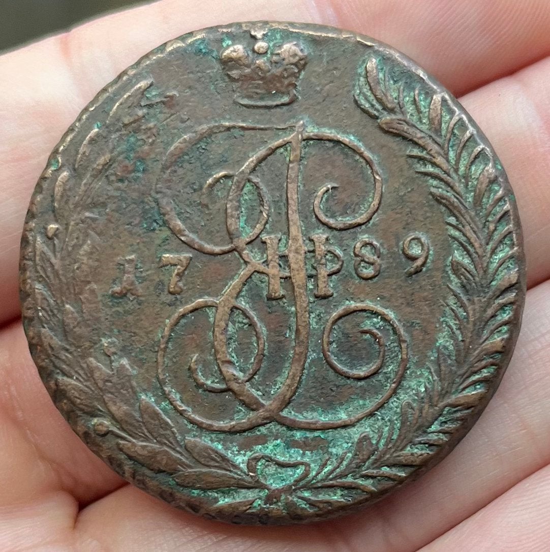 5 Kopeken Rusland 1789 A.M. XF+, Ophalen of Verzenden, Rusland, Losse munt