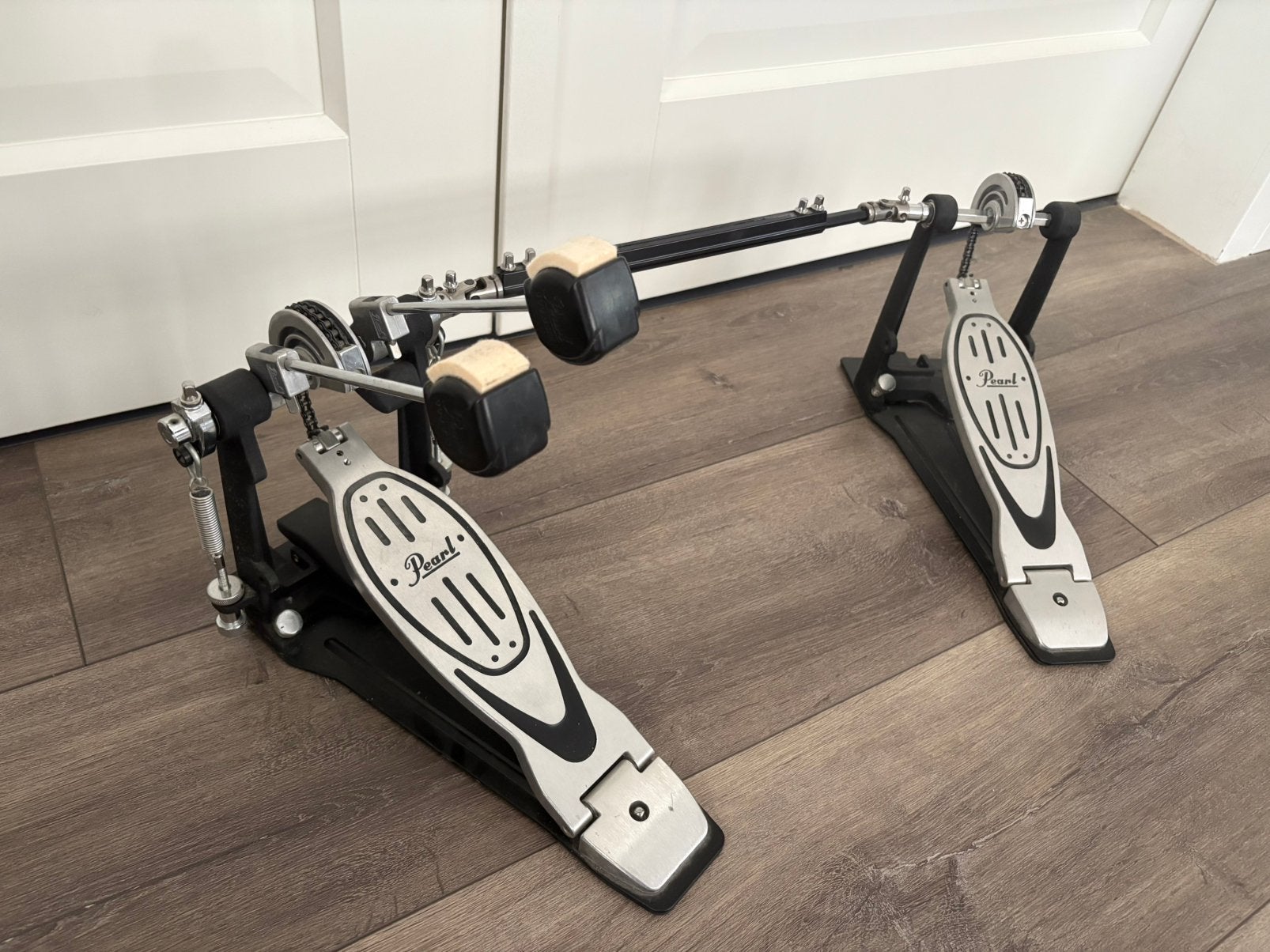 Pearl P-902L dubbel pedaal **ZGAN**, Ophalen, Zo goed als nieuw, Auto