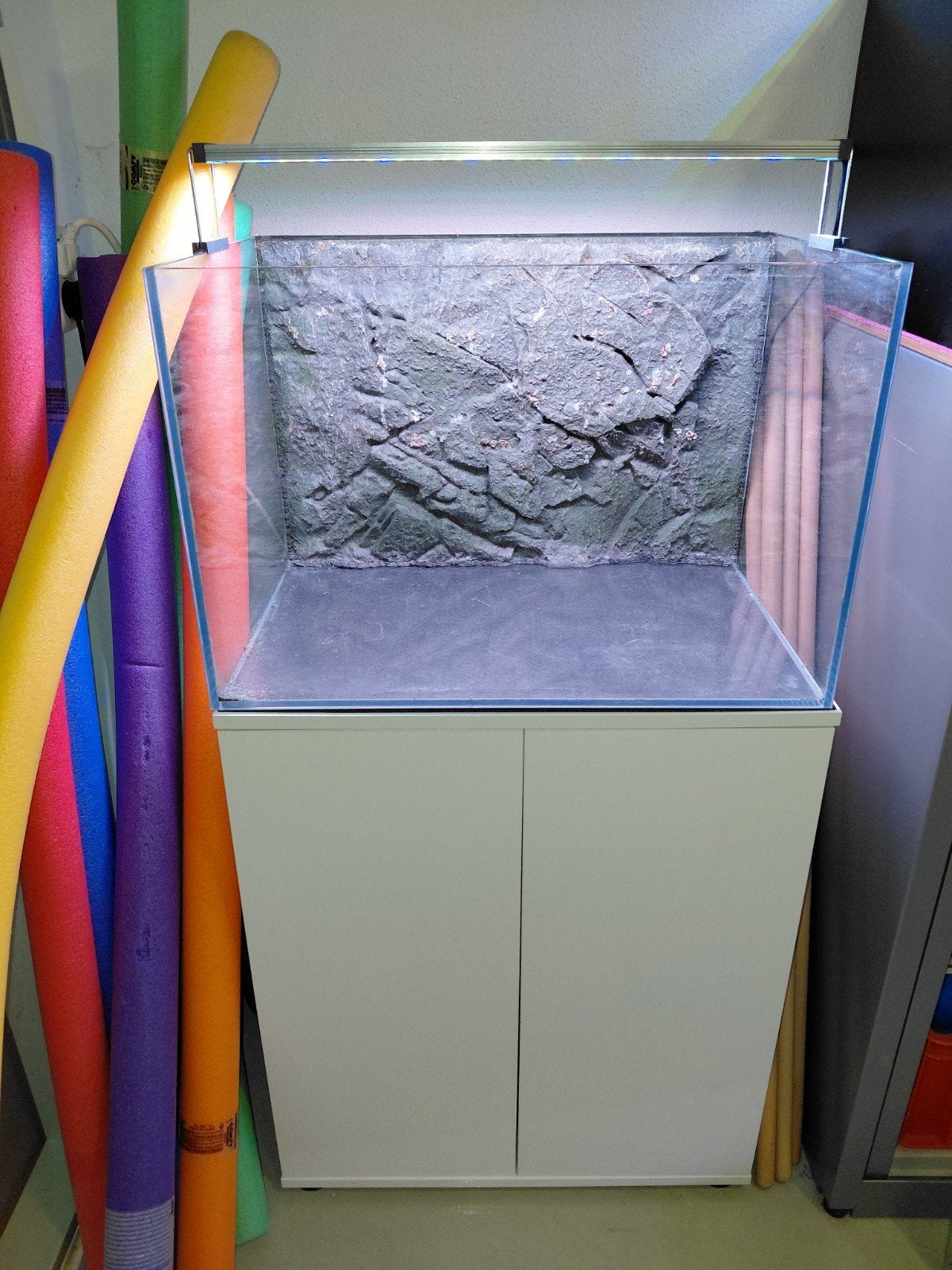 Uber net en compleet optic white aquarium(60x40x40), Dieren en Toebehoren, Ophalen, Zo goed als nieuw, Leeg aquarium