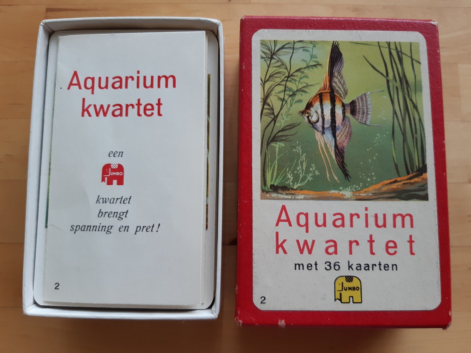 Aquarium kwartet spel Jumbo, Ophalen of Verzenden, Gebruikt, Kwartet(ten)