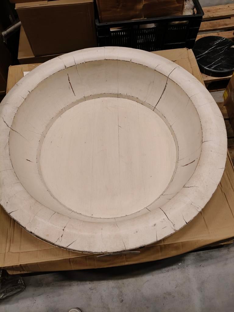 Nieuw! Grote decoratieve schaal - Beach White, Antiek en Kunst, Ophalen