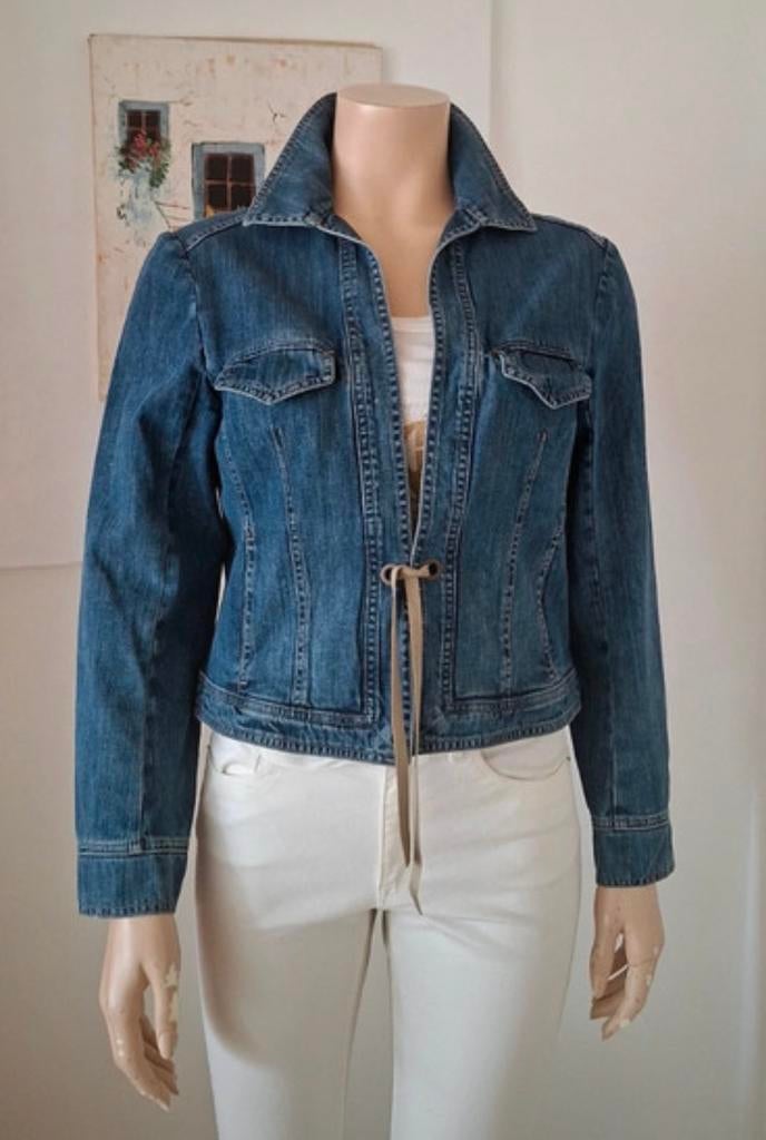 Caroline Biss jeans jasje - maat 38, Ophalen of Verzenden, Zo goed als nieuw, Maat 38/40 (M), Blauw