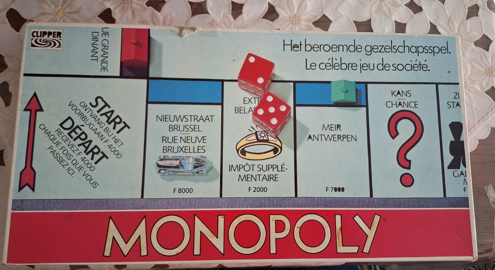 Oude Monopoly. Nederlandse - Belgie's. Talig. Compleet., Vijf spelers of meer, Ophalen of Verzenden, Zo goed als nieuw, Clipper
