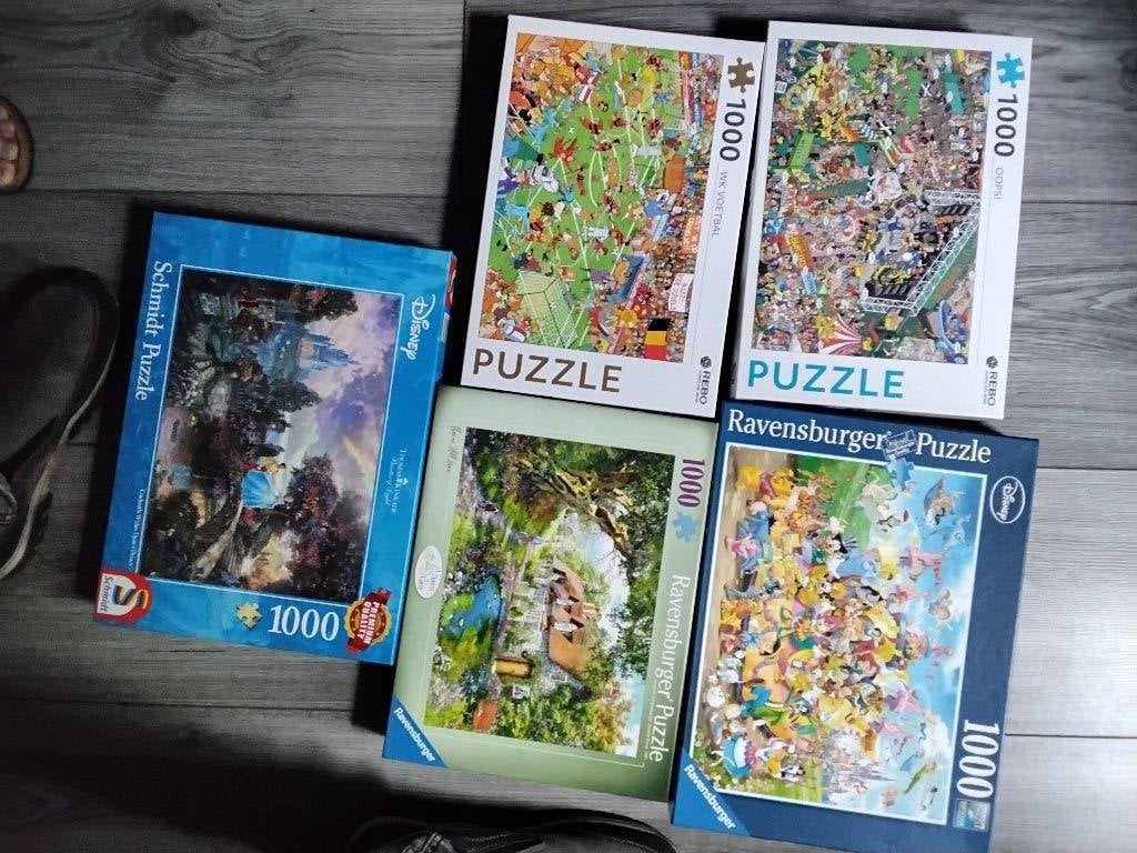 Puzzels, Ophalen, 500 t/m 1500 stukjes, Gebruikt, Legpuzzel