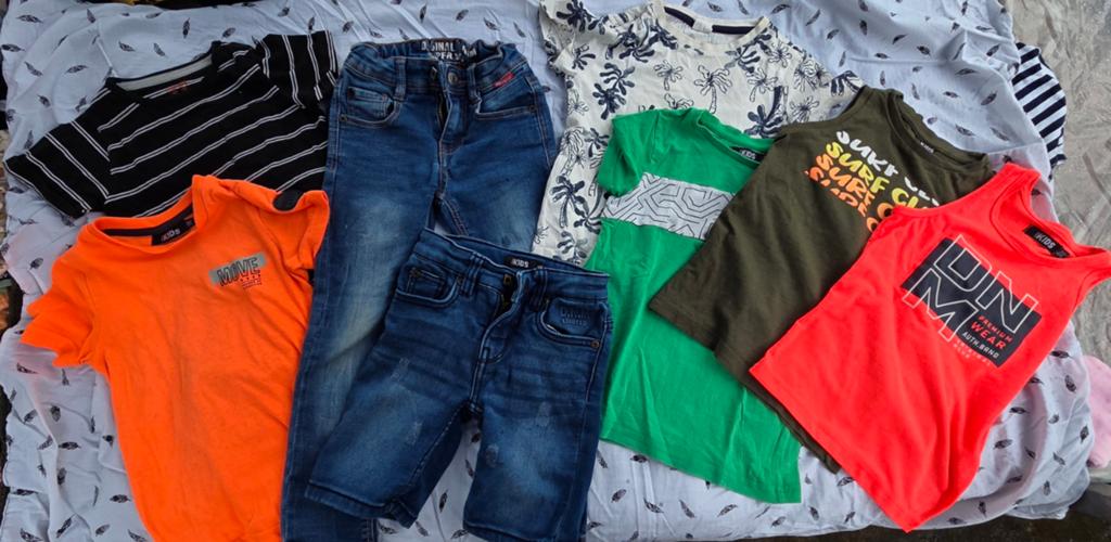 Kledingpakket jongens maat 98/104, Kinderen en Baby's, Kinderkleding | Maat 104, Gebruikt, Ophalen of Verzenden, Setje, Jongen