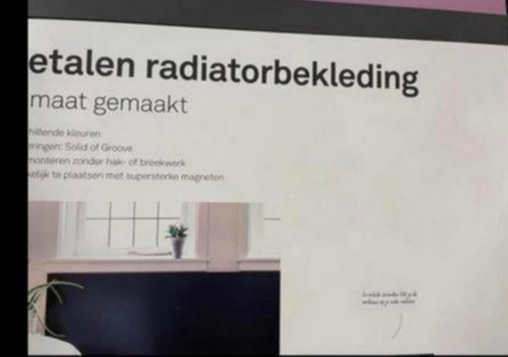 Sentimo radiator bekleding zwart, Ophalen, Nieuw