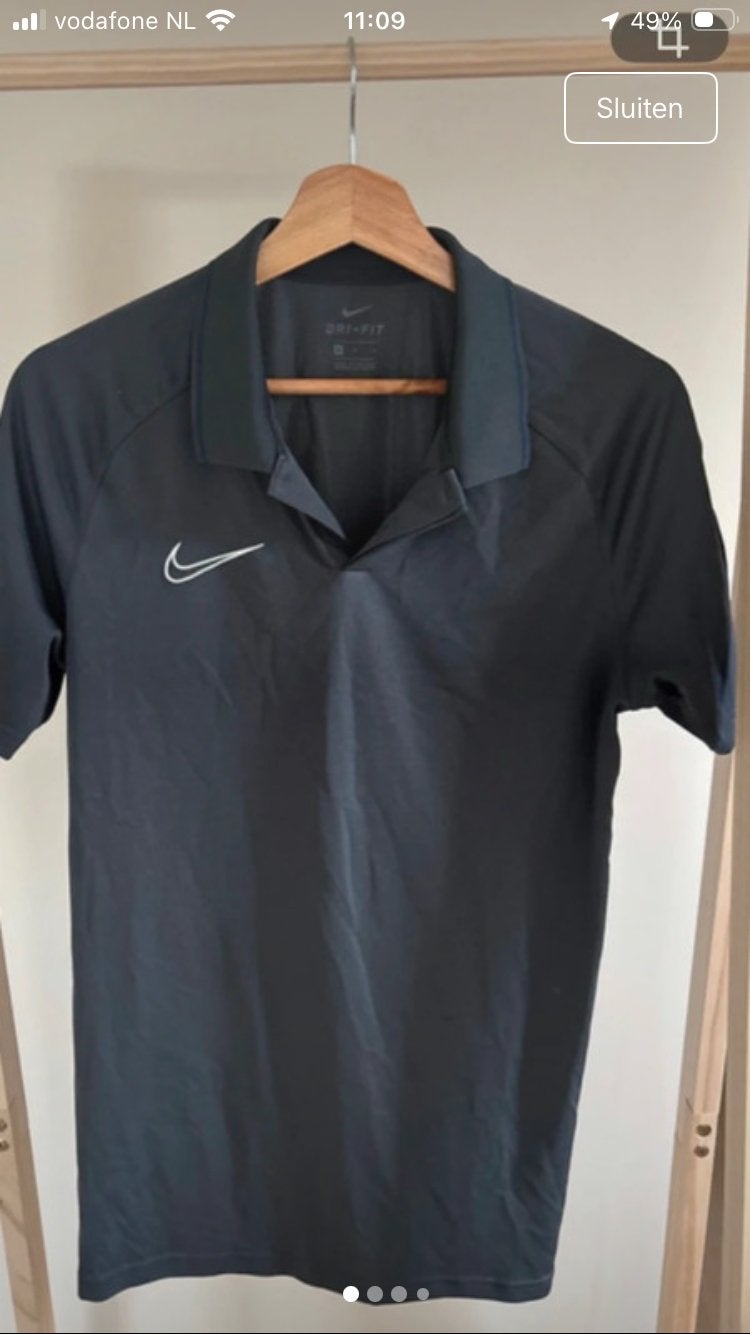Nike poloshirt, Ophalen of Verzenden, Zo goed als nieuw, Zwart