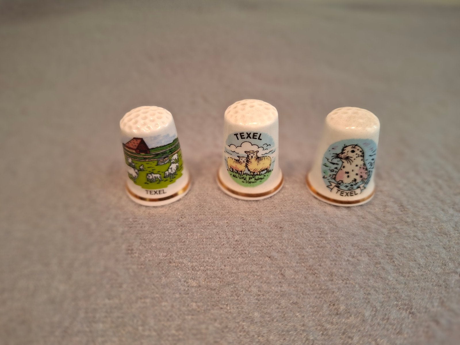 Vingerhoedjes TEXEL, Verzamelen, Complete verzamelingen en Collecties, Ophalen of Verzenden