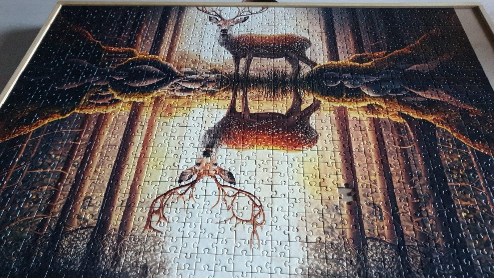 mooie herten puzzel er mist 1 stukje, Ophalen of Verzenden