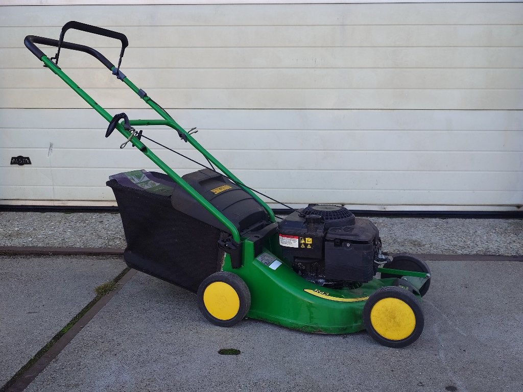 John Deere R43 43cm gazonmaaier, Ophalen, Gebruikt, Opvangbak, Benzine-grasmaaier