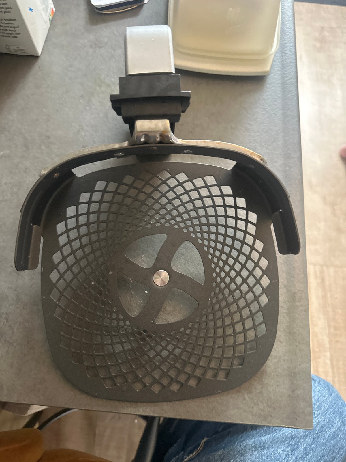 Philips Airfryer bakplaat/mandje met handvat, voor pizza, Ophalen of Verzenden, Gebruikt