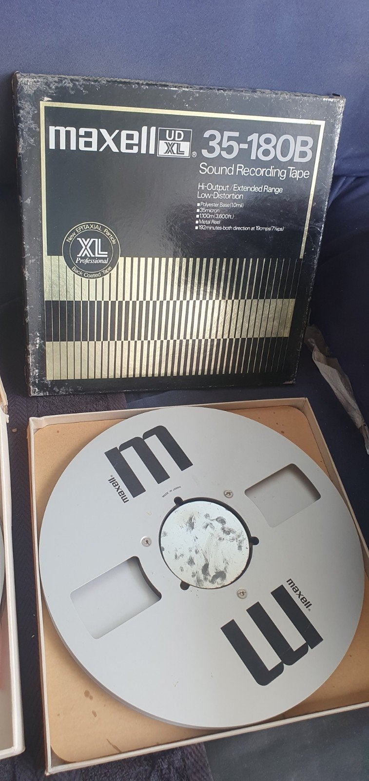 Maxell UD XL 35-180B en TEAC spoelen voor reel to reel, Ophalen of Verzenden, Onderdeel, Met banden