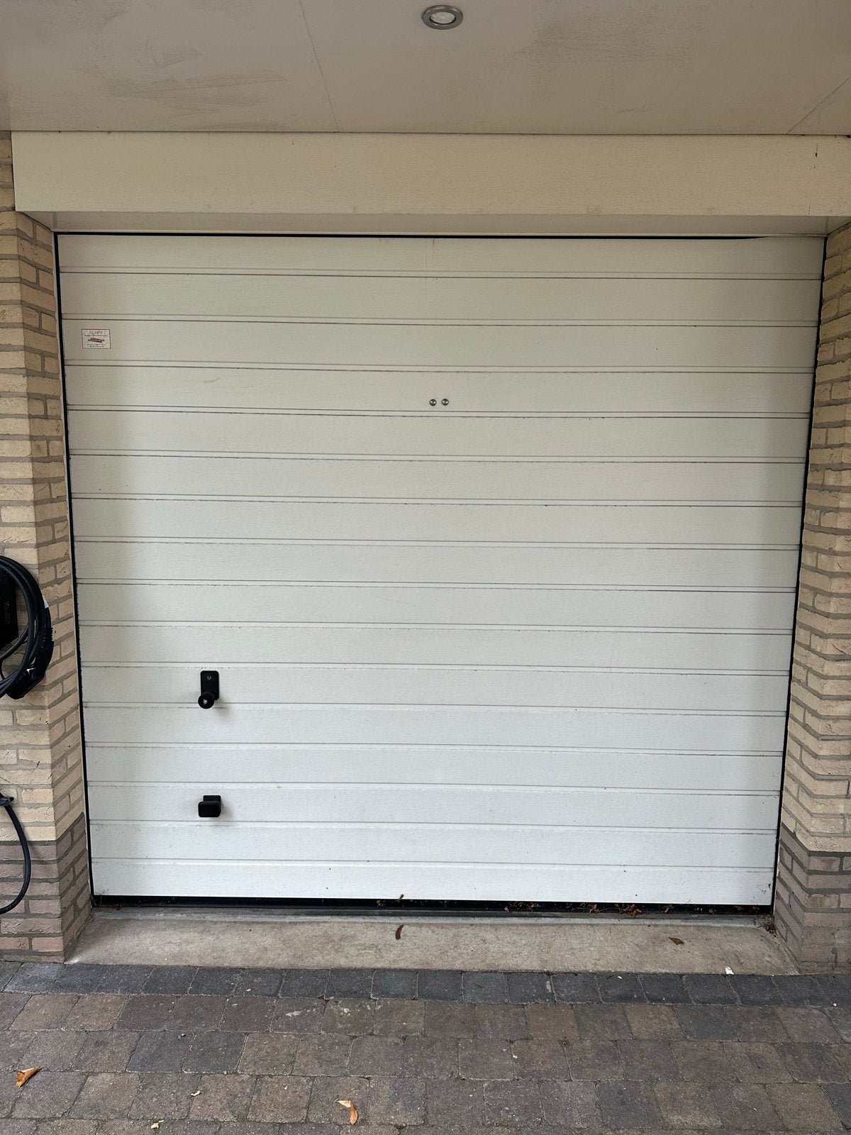 Sectionaal garagedeur met Chamberlain MotorLift 4000, Doe-het-zelf en Verbouw, Ophalen, Kunststof, Gebruikt, Garagedeur