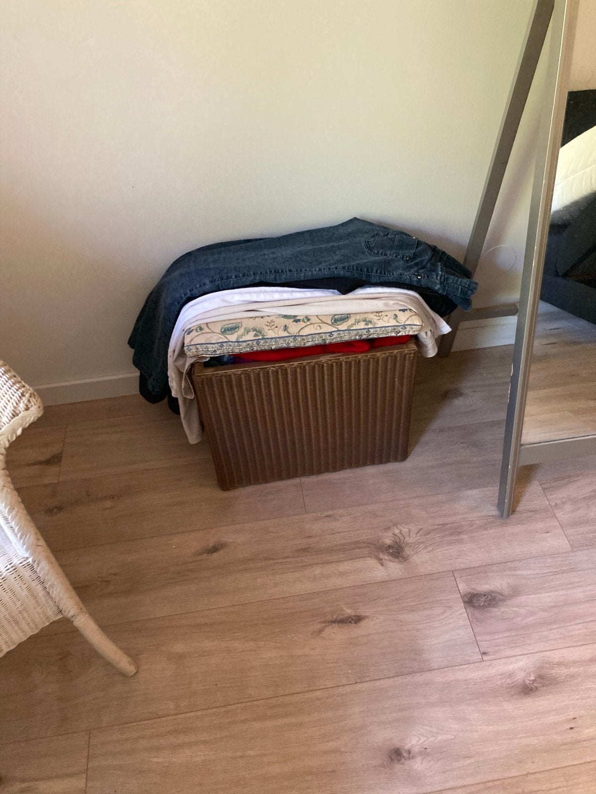 Vintage Lloyd Loom wasmand/opbergkist, Ophalen of Verzenden