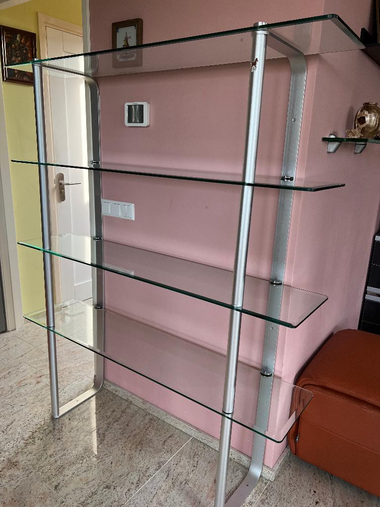 Meubels, Ophalen, 100 tot 150 cm, Zo goed als nieuw, Glas